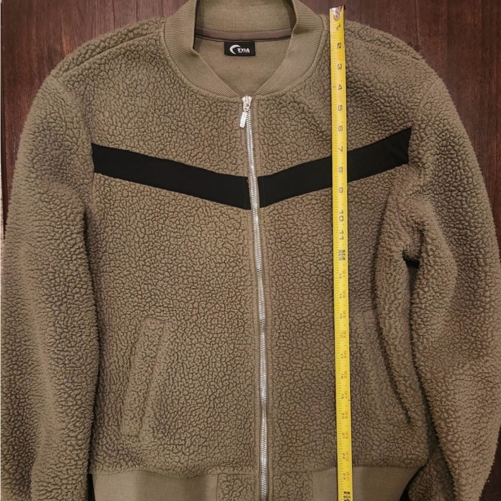 ZYIA Olive and Black Bomber Jacket - Picture 4 of 10